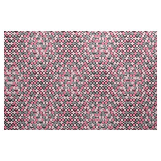Curling Tile Fabric - Rosa/Grau Stoff (Yard (91,4 cm))