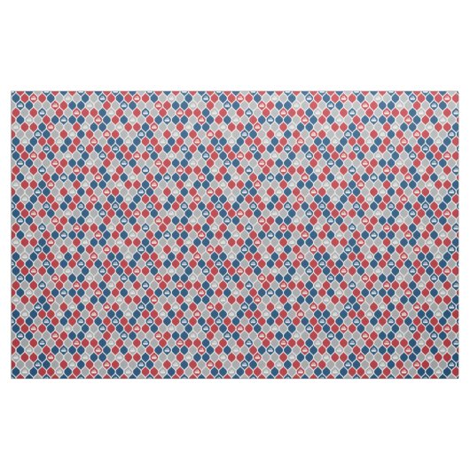 Curling TIle Fabric - Rot/Blau/Grau Stoff (Yard (91,4 cm))