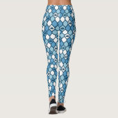 Curling Tile Leggings - blau/weiß (Rückseite)