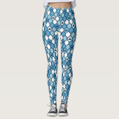 Curling Tile Leggings - blau/weiß (Vorderseite)