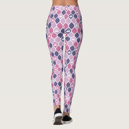 Curling Tile Leggings - Rosa/Lila (Rückseite)
