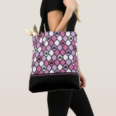 Curling Tile Tote Bag - Rosa/Schwarz Tasche (Von Nahem)