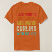 Curling und mein Hund Funny Curling Fan-Gigapixel- T-Shirt (Design vorne)