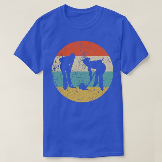 Curling Vintag Retro Curler 3 T-Shirt (Design vorne)