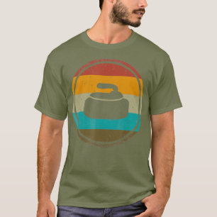 Curling Vintag Stone USA Curler Ice Winter T-Shirt