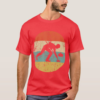 Curling Vintage Retro Curler T-Shirt