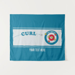 Curling Wandteppich