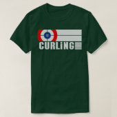 Curling Wintersport mit Text T-Shirt (Design vorne)