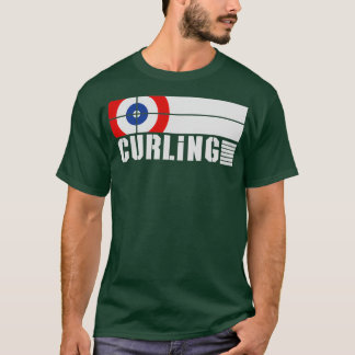 Curling Wintersport mit Text T-Shirt