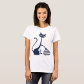 Curlingkatze T-Shirt (Vorne ganz)