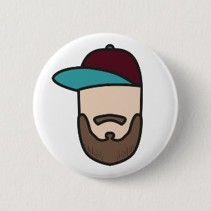 Curlingseb Knopfweiß Button