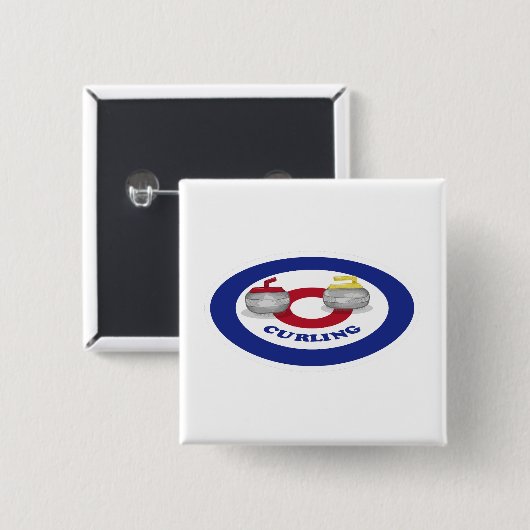 Curlingstein Button (Vorne & Hinten)