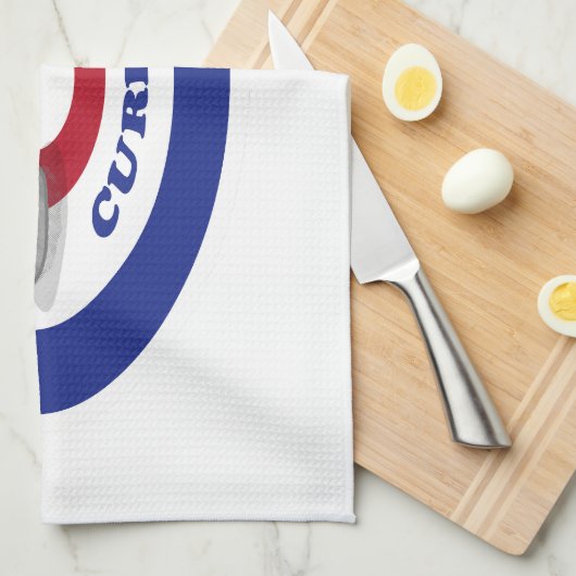 Curlingstein Geschirrtuch (Viertel Falte)