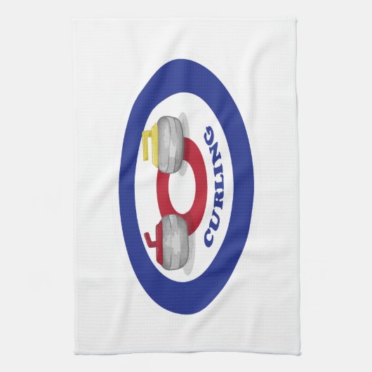 Curlingstein Geschirrtuch (Vertikal)