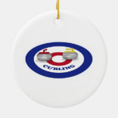 Curlingstein Keramik Ornament (Hinten)