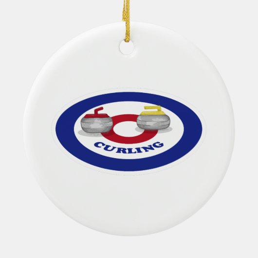 Curlingstein Keramik Ornament (Hinten)