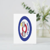 Curlingstein Postkarte (Stehend Vorderseite)