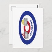 Curlingstein Postkarte (Vorne/Hinten)