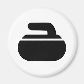 Curlingsteinsymbol Magnet (Vorne)