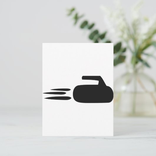 Curlingsymbol Postkarte (Stehend Vorderseite)