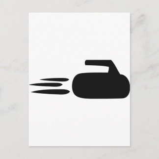 Curlingsymbol Postkarte