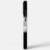 Curls Design Schwarz und Weiß Case-Mate iPhone Hülle (Rückseite / Links)