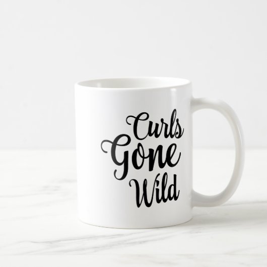 Curls Gone Wild Curly Hair Don't Care  Kaffeetasse (Rechts)