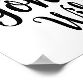 Curls Gone Wild Curly Hair Don't Care Poster (Ecke)