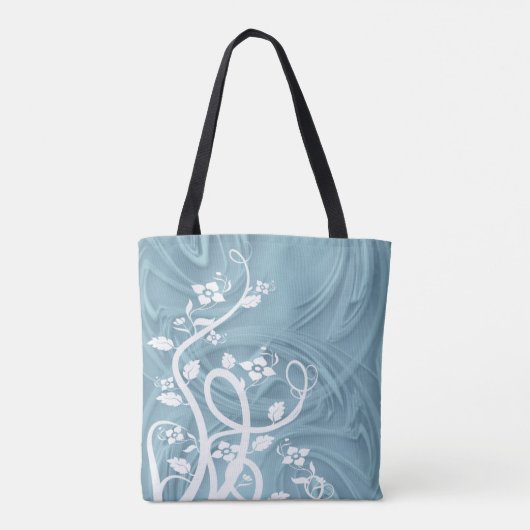 Curls Over Blue Artwork Tasche (Rückseite)