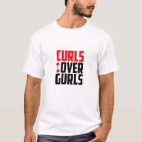 Curls Over Gurls - Lustiges Fitness-T-Shirt