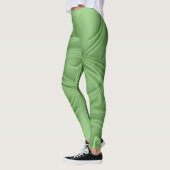 Curls über grüne Kunstwerke Leggings (Links)