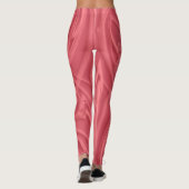 Curls über rote Kunstwerke Leggings (Rückseite)