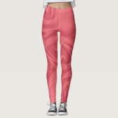 Curls über rote Kunstwerke Leggings (Vorderseite)