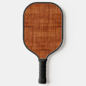 Curly Acacia Holz Grain Look Pickleball Schläger (Rückseite)