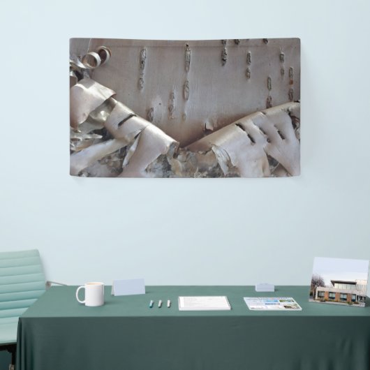 Curly Birch Bark Tree Rustic Banner (Messeveranstaltung)