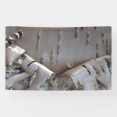 Curly Birch Bark Tree Rustic Banner (Horizontal)