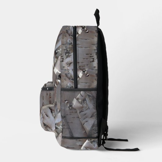 Curly Birch Bark Tree Rustic Bedruckter Rucksack (Rechts)
