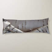 Curly Birch Bark Tree Rustic Body Pillow Seitenschläferkissen (Rückseite)