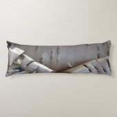Curly Birch Bark Tree Rustic Body Pillow Seitenschläferkissen (Vorderseite)