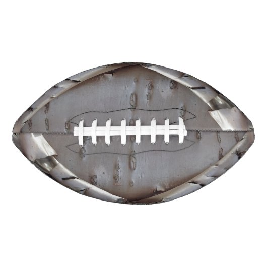 Curly Birch Bark Tree Rustic Football (Vorderseite)
