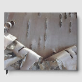 Curly Birch Bark Tree Rustic Guest Book Gästebuch (Vorderseite)
