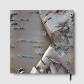 Curly Birch Bark Tree Rustic Guest Book Gästebuch (Rückseite)