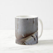 Curly Birch Bark Tree Rustic Kaffeetasse (VorderseiteRechts)