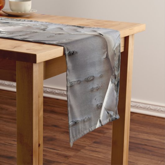 Curly Birch Bark Tree Rustic Kurzer Tischläufer (Beispiel)