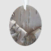 Curly Birch Bark Tree Rustic Ornament (Vorderseite)