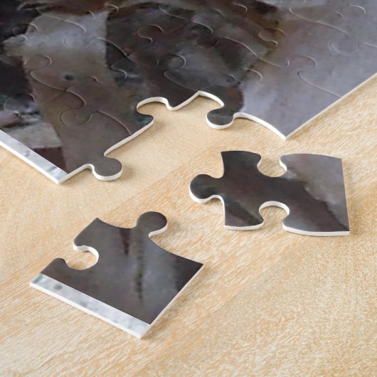 Curly Birch Bark Tree Rustic Puzzle (Seite)