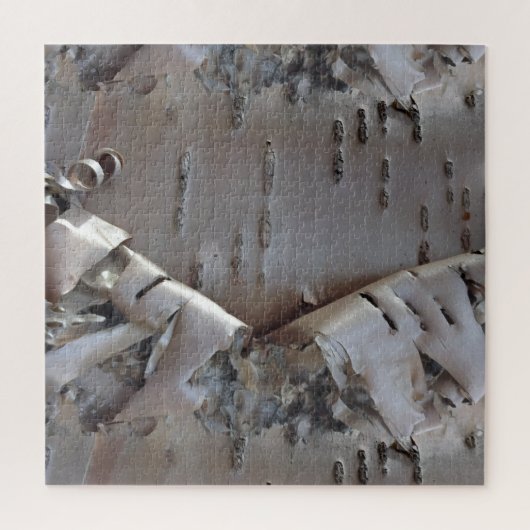 Curly Birch Bark Tree Rustic Puzzle (Vertikal)