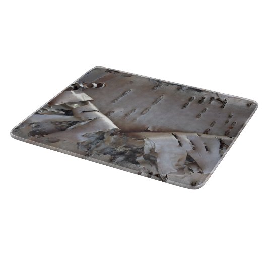 Curly Birch Bark Tree Rustic Schneidebrett (Ecke)