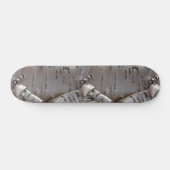 Curly Birch Bark Tree Rustic Skateboard (Horizontal)