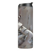 Curly Birch Bark Tree Rustic Thermosbecher (Nach links gedreht)